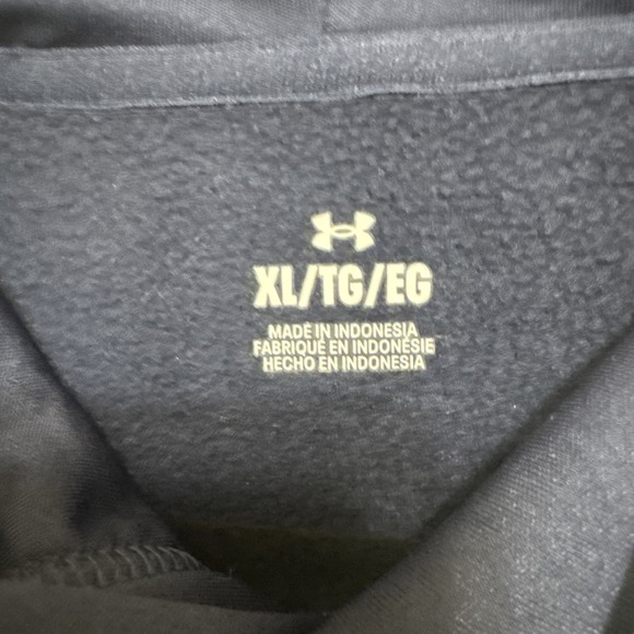 Under Armour Men's Loose Fit XL John Carroll JCU Performance Hoodie Blue NWT - Picture 3 of 8